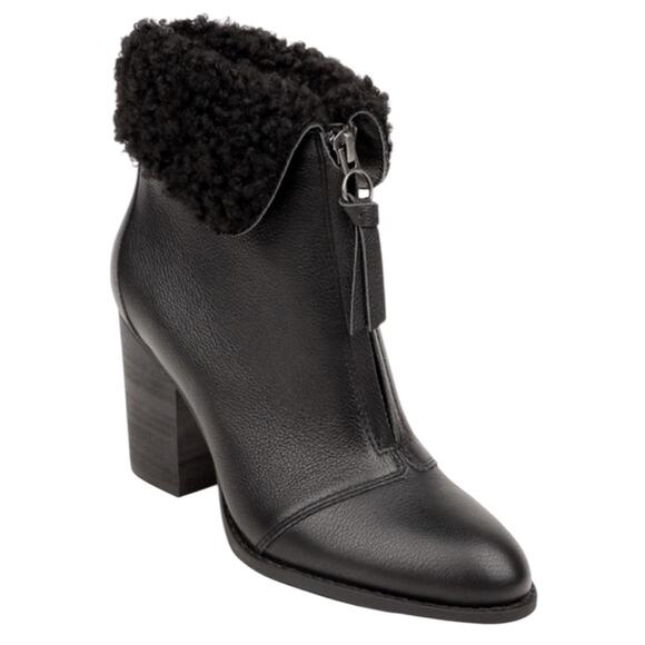 NWOT Splendid Kiley Faux Fur Collar Booties – Sz 10 - Picture 1 of 7